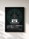 #noir Tableau de l'album HDYNATION RADIO de Flosstradamus, cadre noir, imprimé et encadré en France