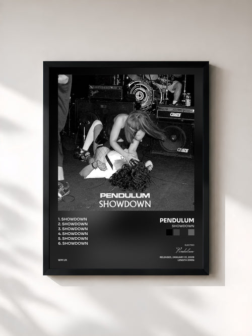 Pendulum · Showdown — Affiche encadrée