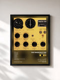 #noir Tableau de l'album Phantom Power de The Tragically Hip, cadre noir, imprimé et encadré en France