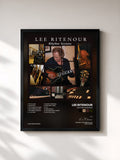 #noir Tableau de l'album Rhythm Sessions de Lee Ritenour, cadre noir, imprimé et encadré en France