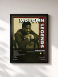 #noir Tableau de l'album Motown Legends: War/ Twenty-five Miles de Edwin Starr, cadre noir, imprimé et encadré en France