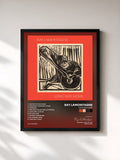 #noir Tableau de l'album Long Way Home de Ray LaMontagne, cadre noir, imprimé et encadré en France