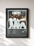 #noir Tableau de l'album B2K de B2K, cadre noir, imprimé et encadré en France