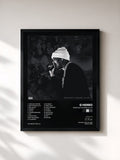 #noir Tableau de l'album Greatest Rapper Alive de G Herbo, cadre noir, imprimé et encadré en France