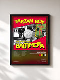 #noir Tableau de l'album Tarzan Boy: The World Of Baltimora de Baltimora, cadre noir, imprimé et encadré en France