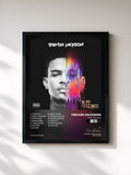 #noir Tableau de l'album In My Feelings de Trevor Jackson, cadre noir, imprimé et encadré en France