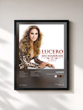 #noir Tableau de l'album Más Enamorada Con Banda de Lucero, cadre noir, imprimé et encadré en France