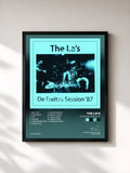 #noir Tableau de l'album De Freitas Session '87 de The La's, cadre noir, imprimé et encadré en France