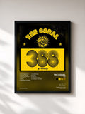 #noir Tableau de l'album 388 de The Coral, cadre noir, imprimé et encadré en France
