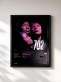 #noir Tableau de l'album 702 de 702, cadre noir, imprimé et encadré en France