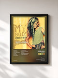 #noir Tableau de l'album My Boo! de Ruslana, cadre noir, imprimé et encadré en France
