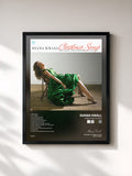 #noir Tableau de l'album Christmas Songs de Diana Krall, cadre noir, imprimé et encadré en France