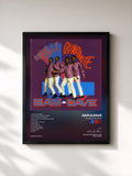 #noir Tableau de l'album Double Dynamite de Sam & Dave, cadre noir, imprimé et encadré en France