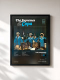 #noir Tableau de l'album At The Copa de The Supremes, cadre noir, imprimé et encadré en France