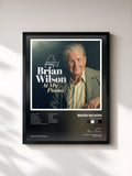 #noir Tableau de l'album At My Piano de Brian Wilson, cadre noir, imprimé et encadré en France