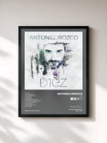 #noir Tableau de l'album Diez de Antonio Orozco, cadre noir, imprimé et encadré en France