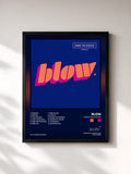 #noir Tableau de l'album Shake the Disease de BLOW, cadre noir, imprimé et encadré en France