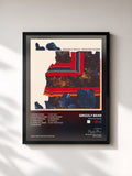 #noir Tableau de l'album Painted Ruins de Grizzly Bear, cadre noir, imprimé et encadré en France