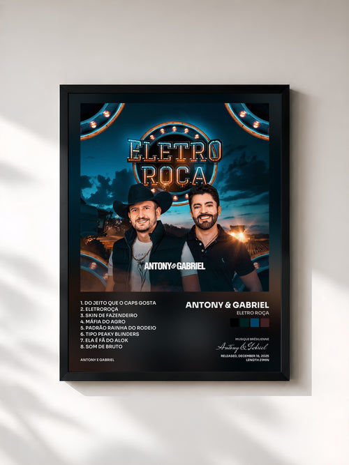 Antony & Gabriel · ELETRO ROÇA — Affiche encadrée
