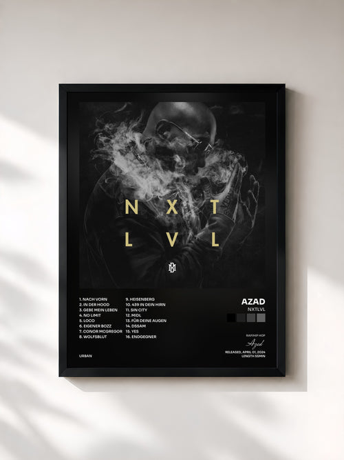 Azad · NXTLVL — Affiche encadrée