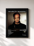 #noir Tableau de l'album Marco Masini de Marco Masini, cadre noir, imprimé et encadré en France