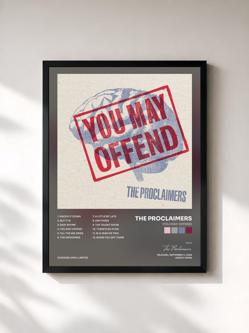The Proclaimers · You May Offend — Affiche encadrée