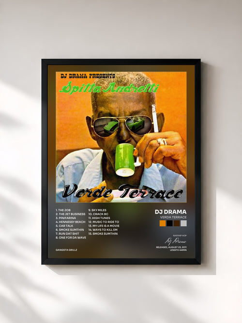 Dj Drama · Verda Terrace — Affiche encadrée