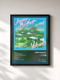#noir Tableau de l'album Volcano de Jimmy Buffett, cadre noir, imprimé et encadré en France
