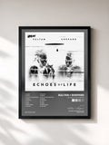 #noir Tableau de l'album Echoes Of Life: Night de Sultan + Shepard, cadre noir, imprimé et encadré en France
