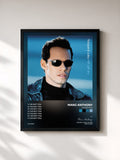 #noir Tableau de l'album I've Got You de Marc Anthony, cadre noir, imprimé et encadré en France
