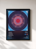 #noir Tableau de l'album I C U (Music to Read To) de Poppy, cadre noir, imprimé et encadré en France