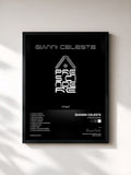 #noir Tableau de l'album A prescindere de Gianni Celeste, cadre noir, imprimé et encadré en France