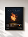 #noir Tableau de l'album Wake Up The Wonder de Elevation Worship, cadre noir, imprimé et encadré en France