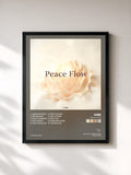 #noir Tableau de l'album Peace Flow de Vibe, cadre noir, imprimé et encadré en France