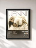 #noir Tableau de l'album Jenni de Jenni Rivera, cadre noir, imprimé et encadré en France