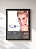 #noir Tableau de l'album I'm In Love de Sanna Nielsen, cadre noir, imprimé et encadré en France
