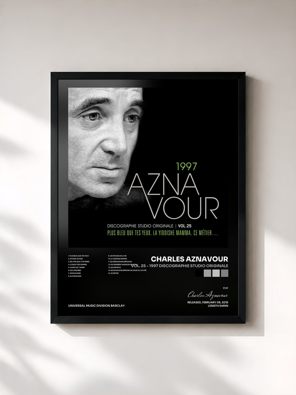 Charles Aznavour · Vol. 25 - 1997 Discographie studio originale