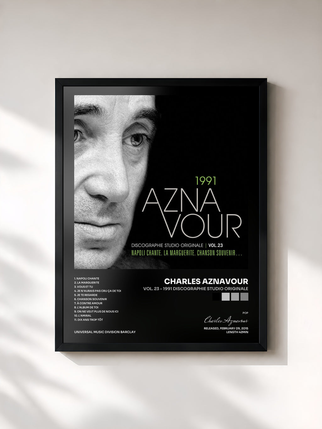 Charles Aznavour · Vol. 23 - 1991 Discographie studio originale