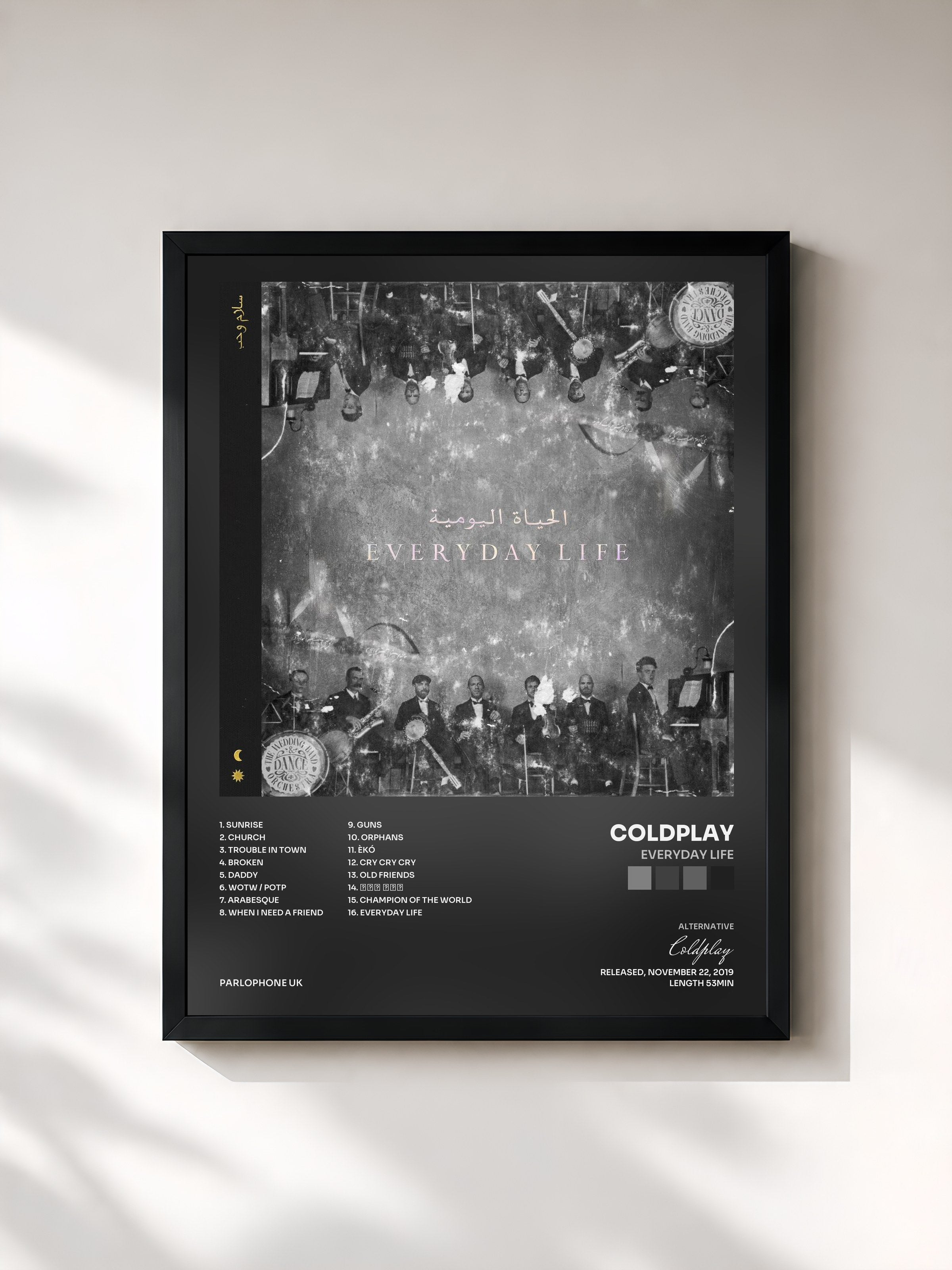 Coldplay · Everyday Life — Stampa incorniciata