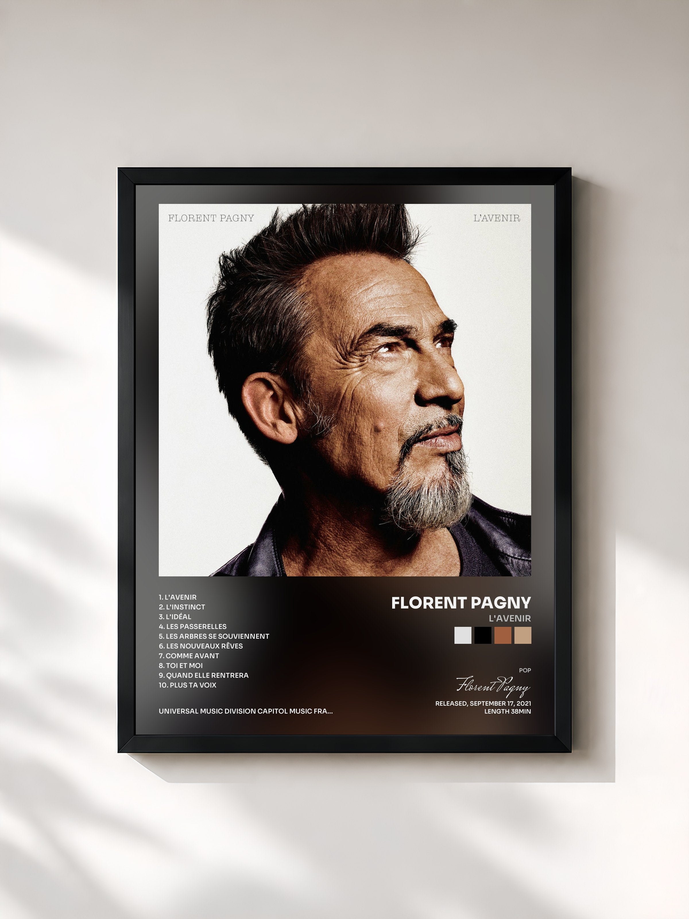 Florent Pagny · L'avenir — Gerahmter Kunstdruck
