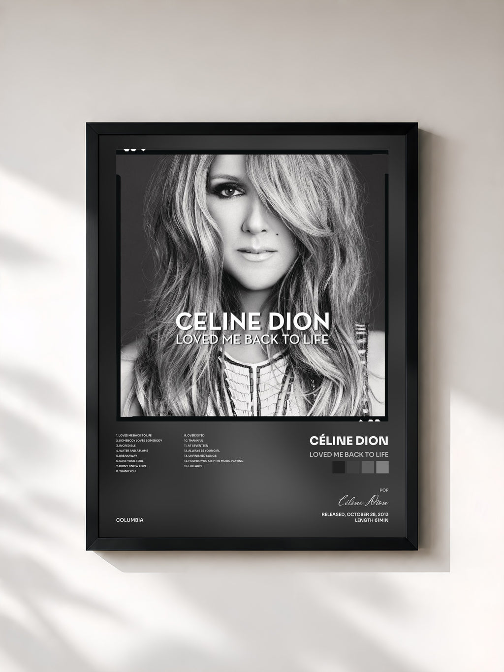 Céline Dion · Loved Me Back to Life