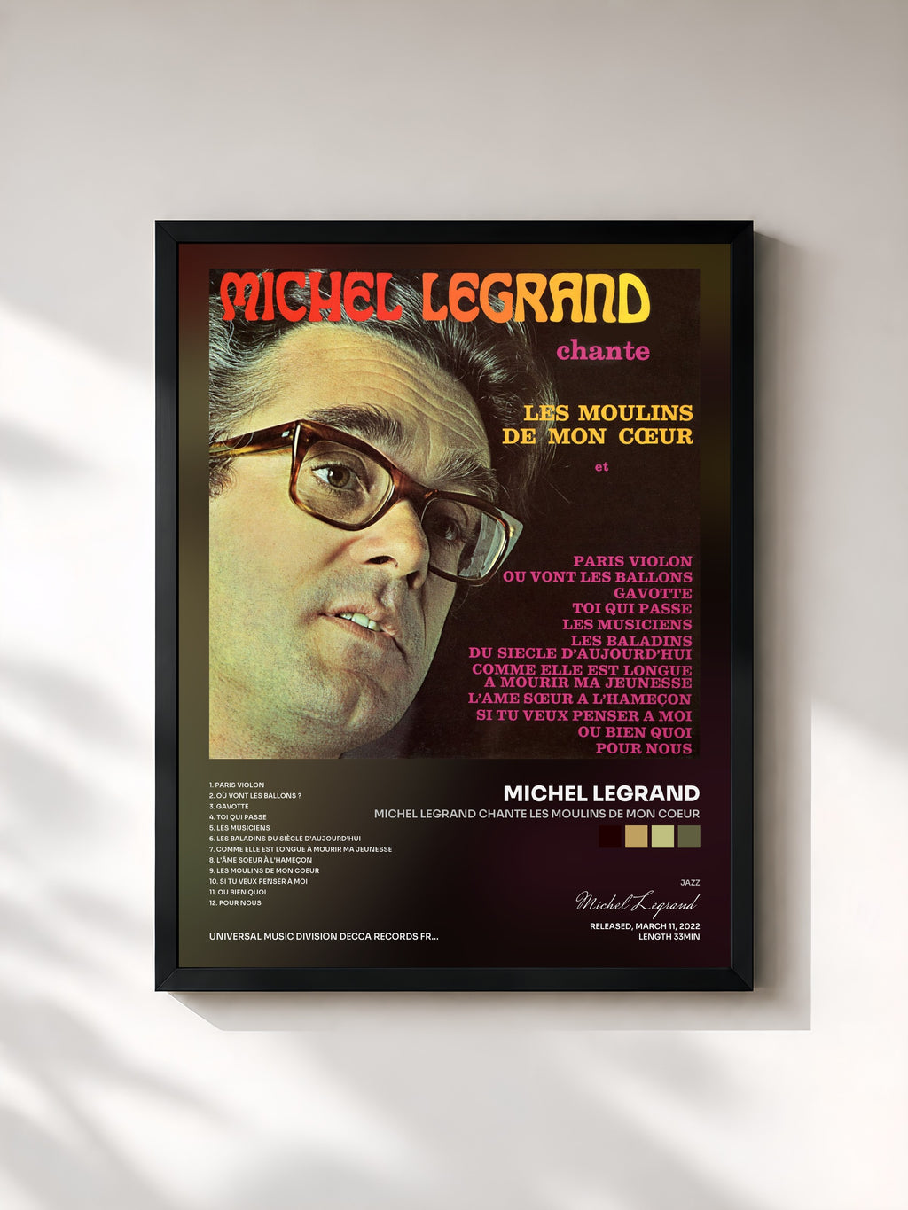 Michel Legrand · Michel Legrand chante les moulins de mon coeur