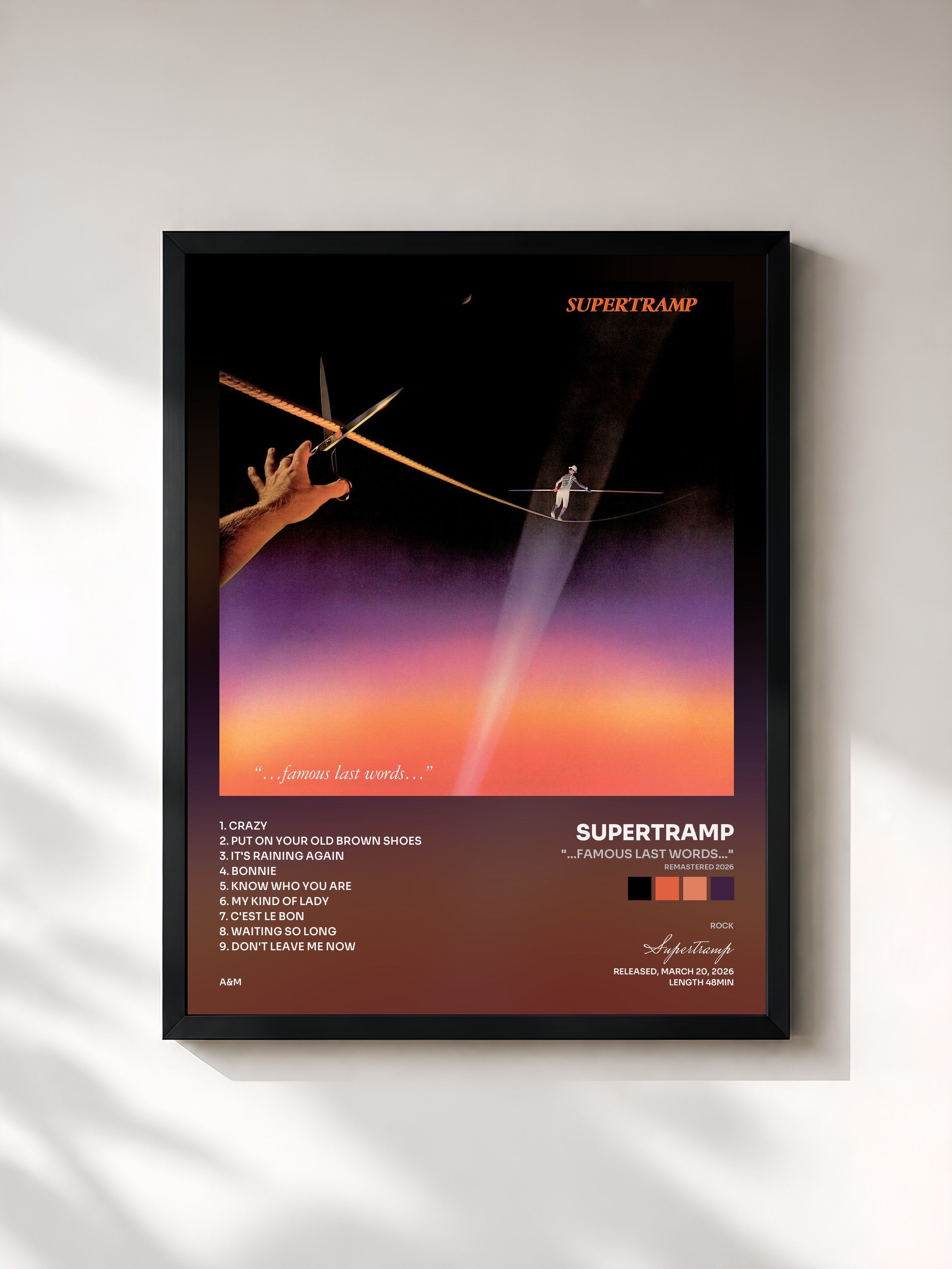 Supertramp · "...Famous Last Words..." (Remastered 2026)