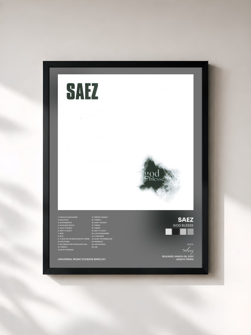 Saez · God Blesse