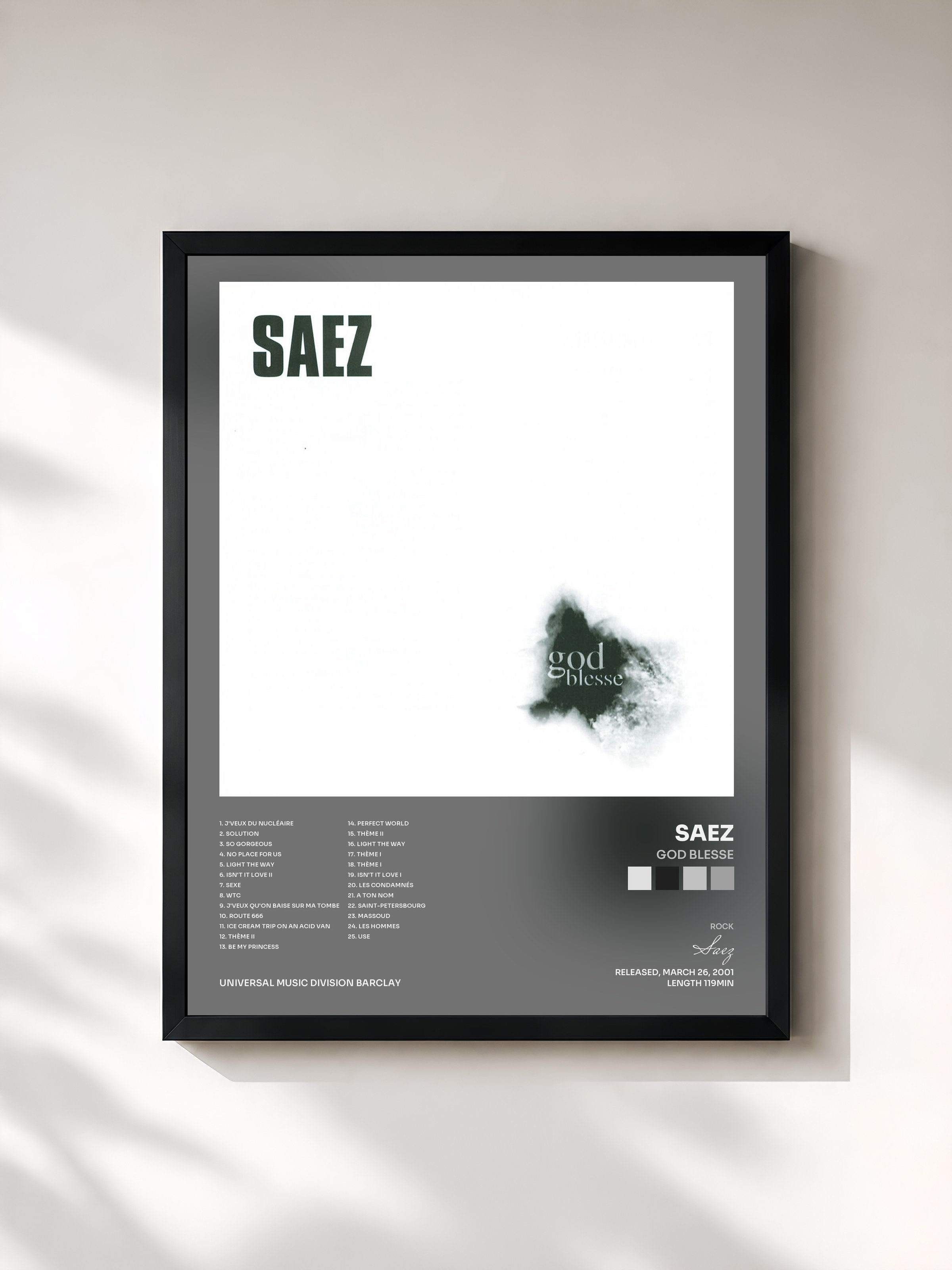 Saez · God Blesse
