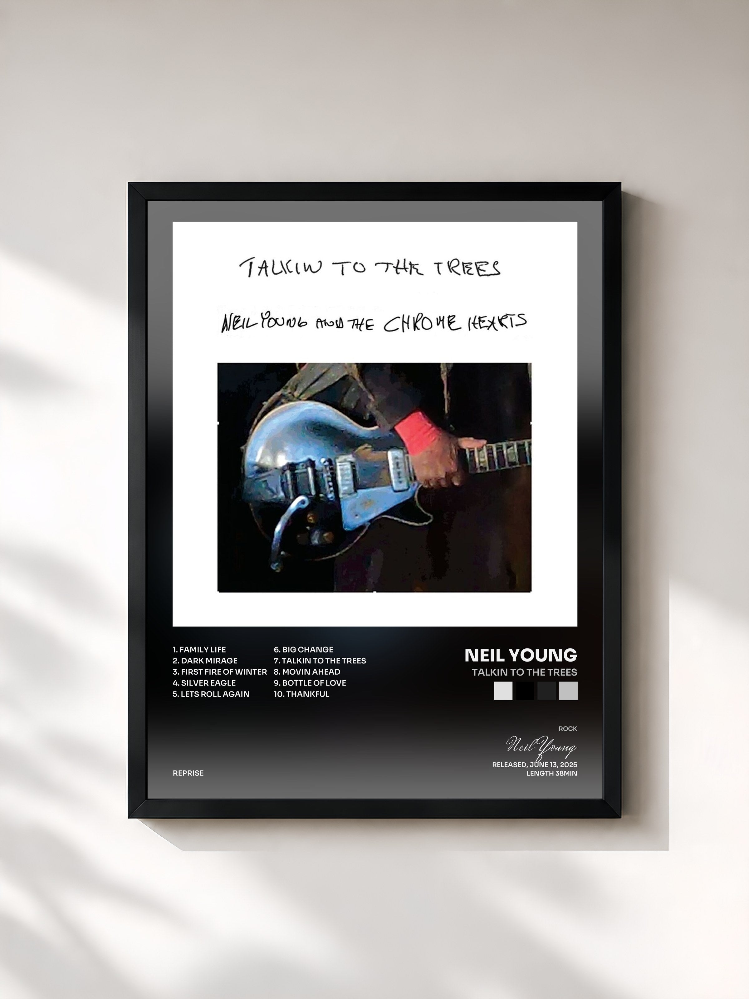 Neil Young · Talkin to the Trees — Framed art print