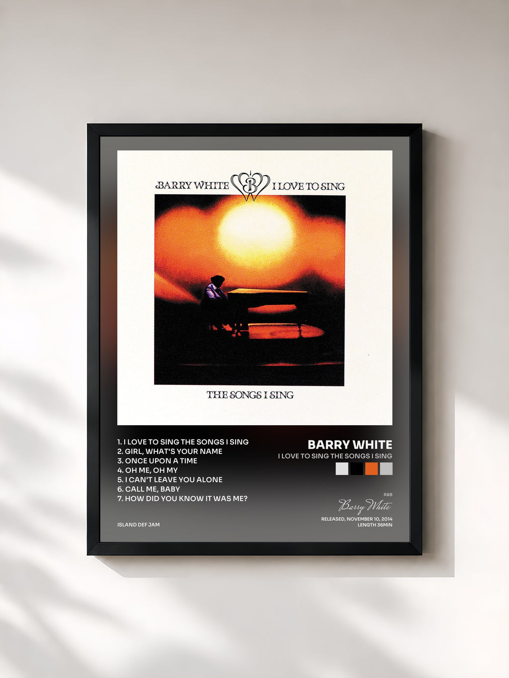 Barry White · I Love To Sing The Songs I Sing