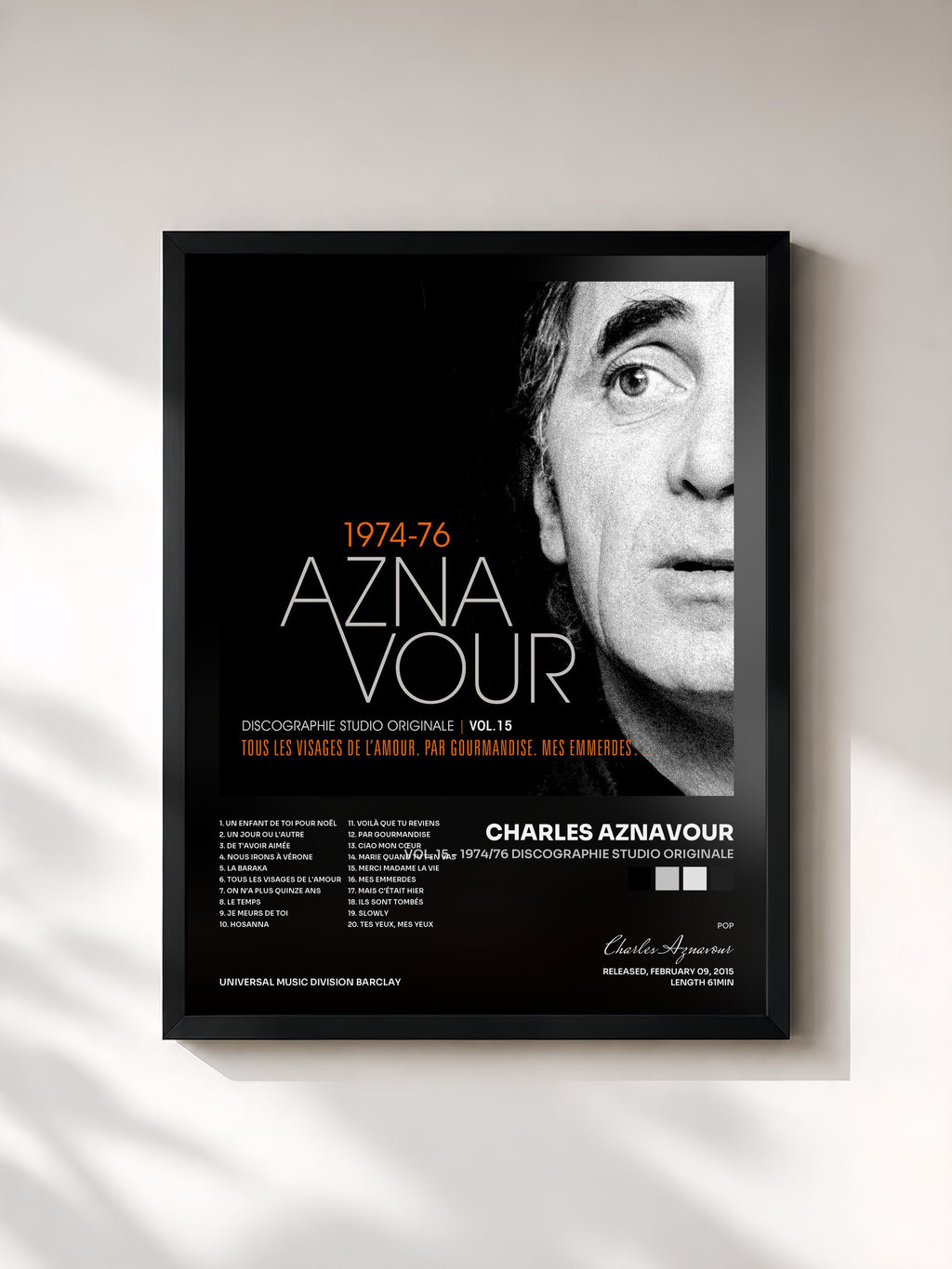 Charles Aznavour · Vol. 15 - 1974/76 Discographie studio originale