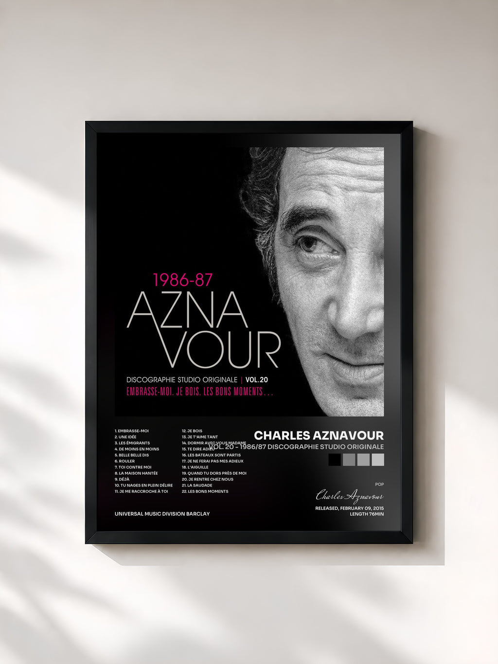 Charles Aznavour · Vol. 20 - 1986/87 Discographie studio originale