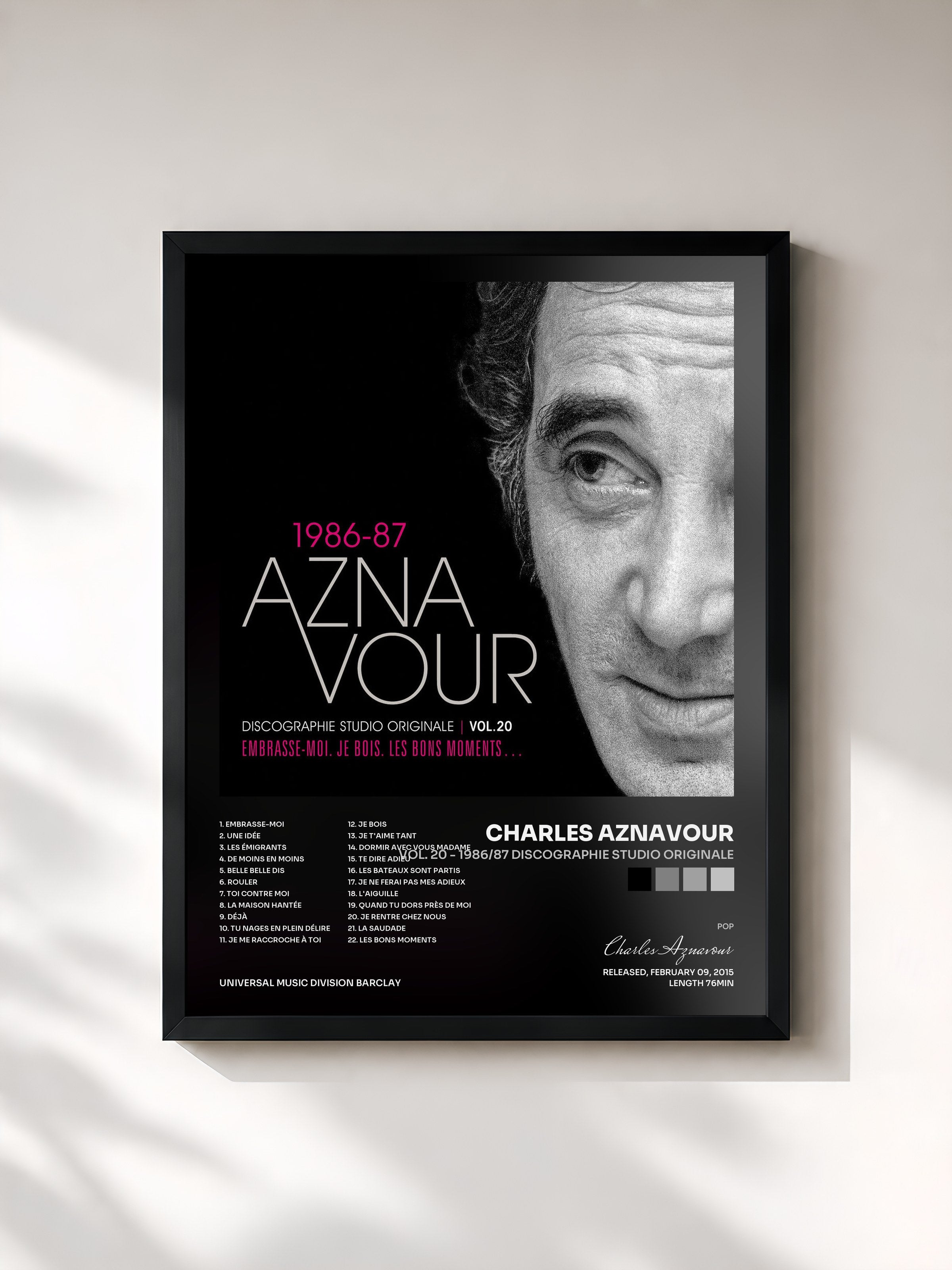 Charles Aznavour · Vol. 20 - 1986/87 Discographie studio originale